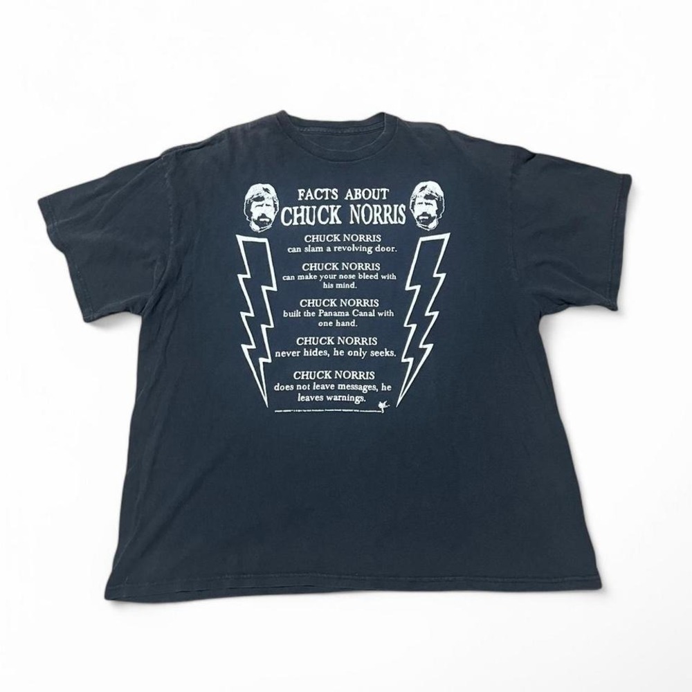 Y2K chuck Norris humor tee
